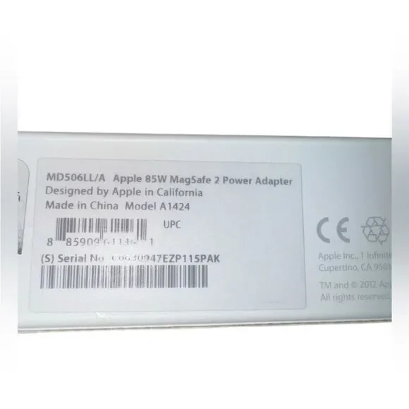 Apple NEW 85W MagSafe 2 Power Adapter - Picture 4 of 4